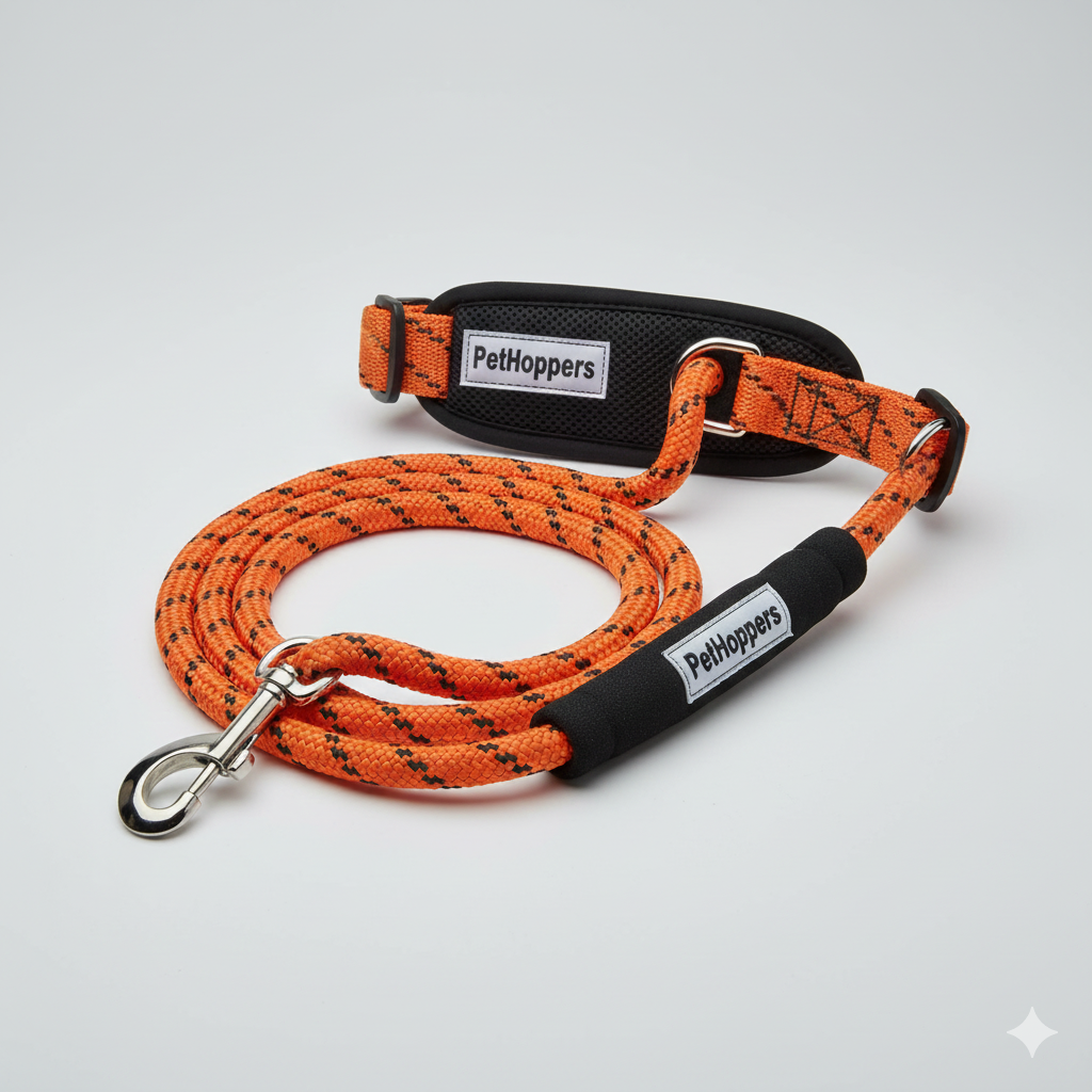 Premium 6-in-1 Dog Harness and Leash Combo